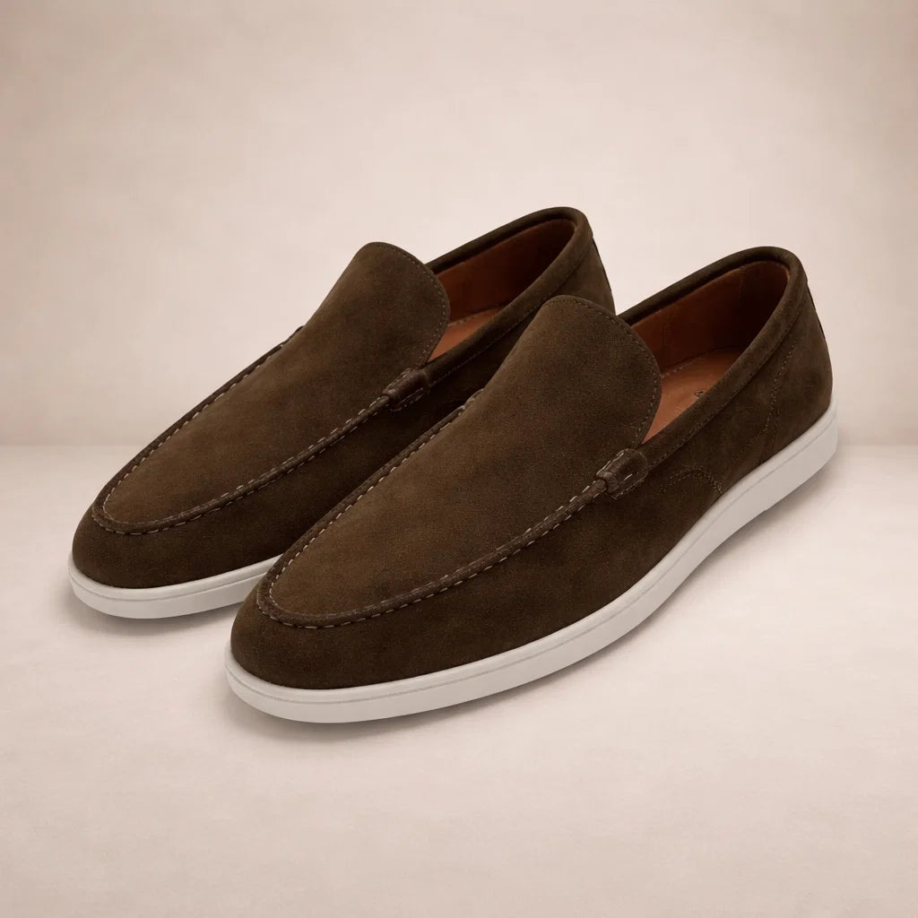 Men's Leather Slip-On Loafers