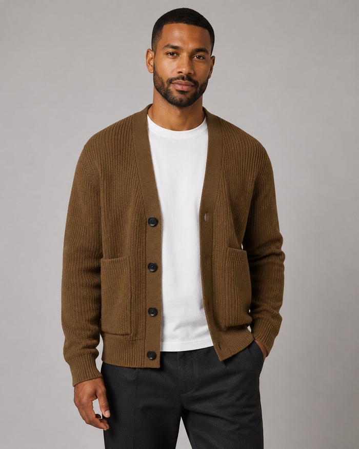 Knitted Button Cardigan Sweater