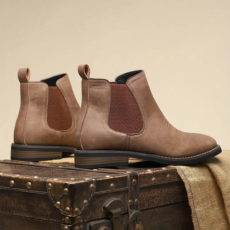 Mens Leather Ankle Boots