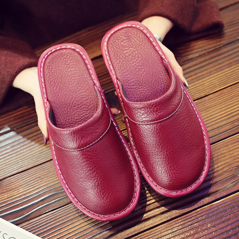 Men's Leather Slippers