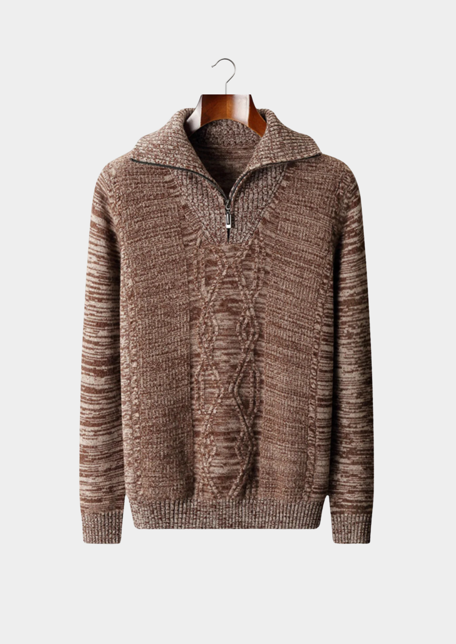 100% Cashmere Quarter Zip Sweater