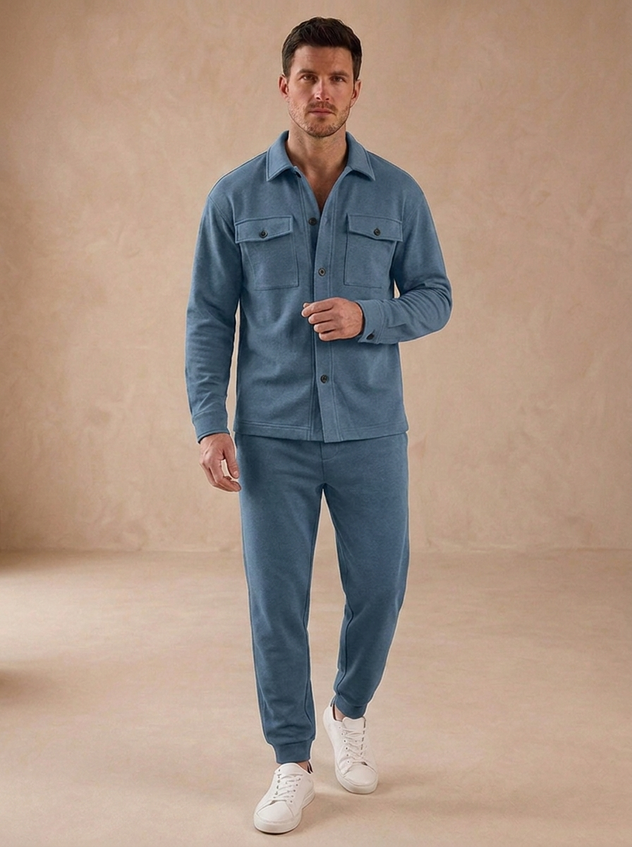 Cotton Two-Piece Set Slim Fit Men