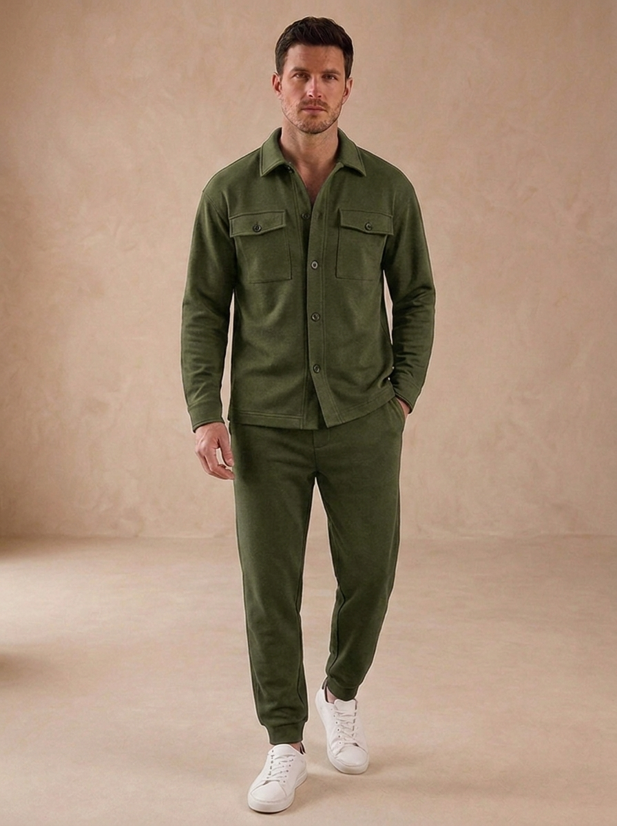 Cotton Two-Piece Set Slim Fit Men