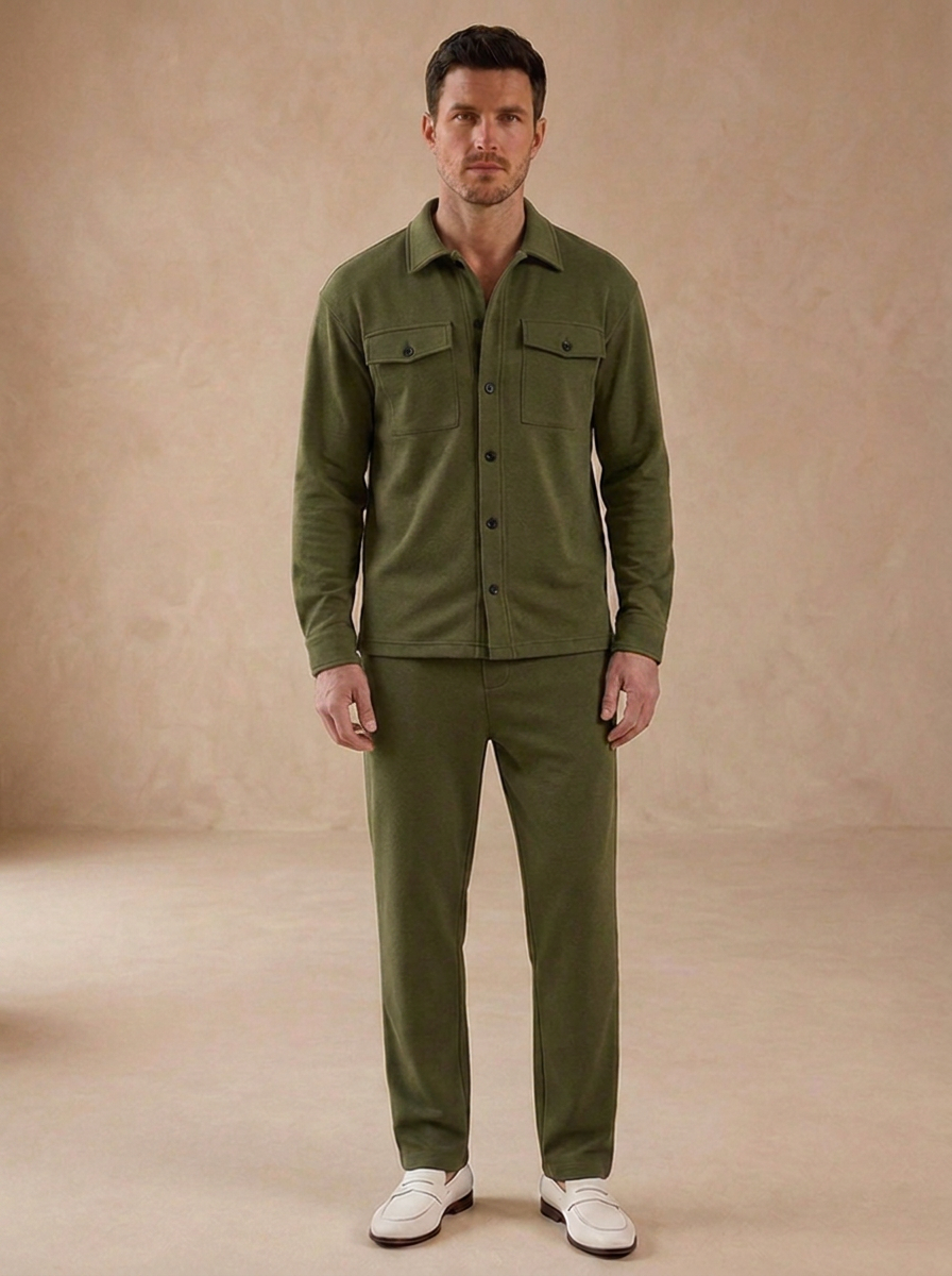Cotton Two-Piece Set Slim Fit Men