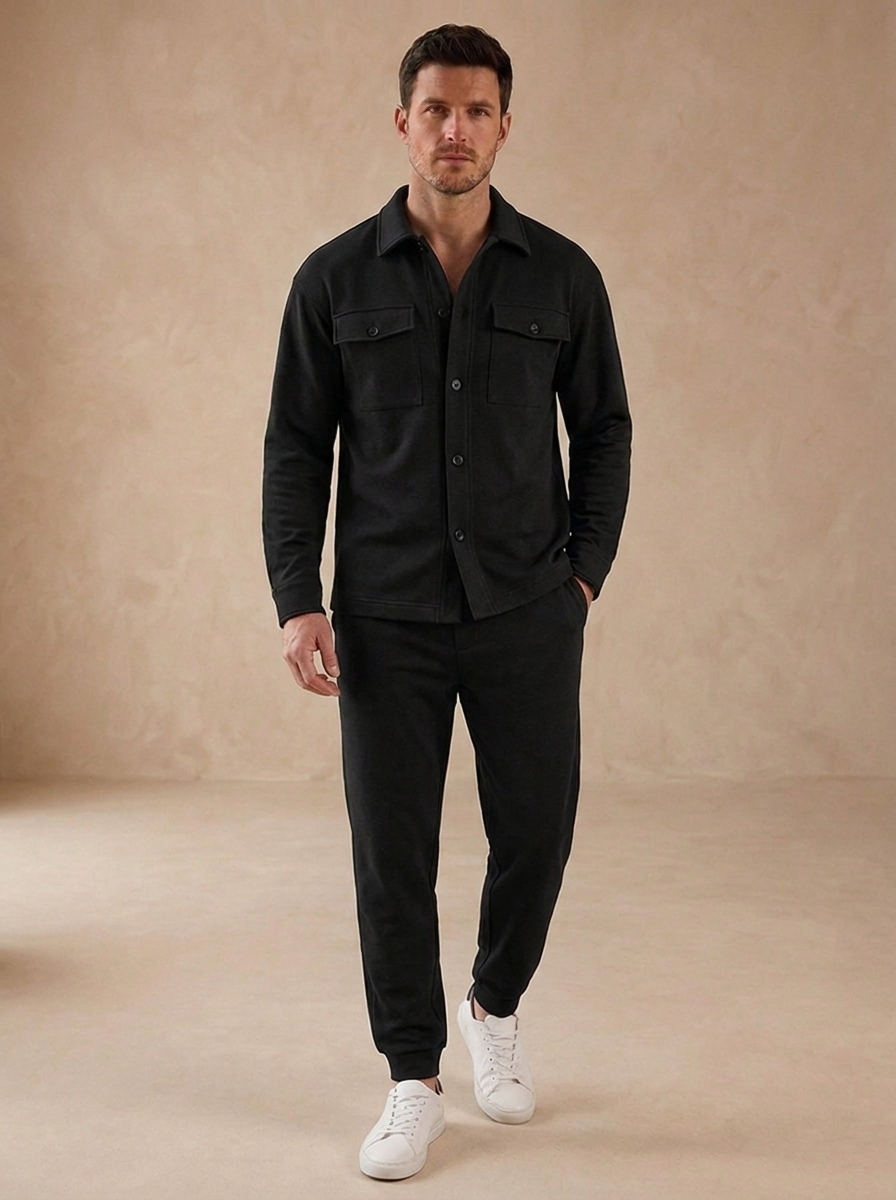 Cotton Two-Piece Set Slim Fit Men