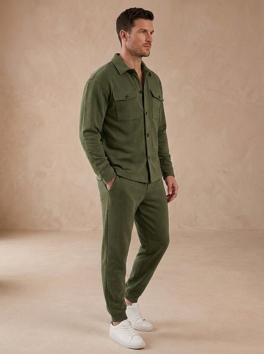Cotton Two-Piece Set Slim Fit Men
