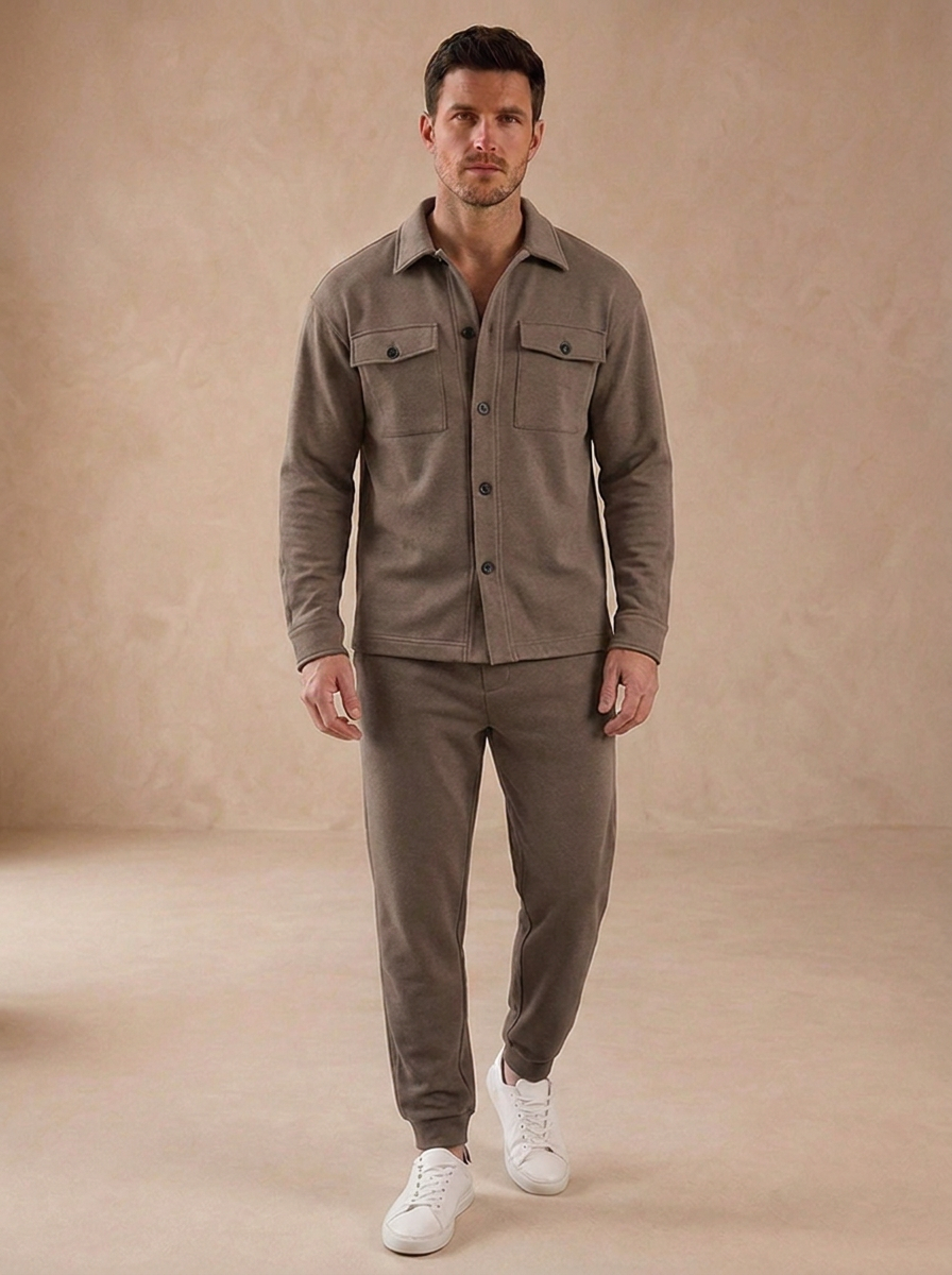 Cotton Two-Piece Set Slim Fit Men