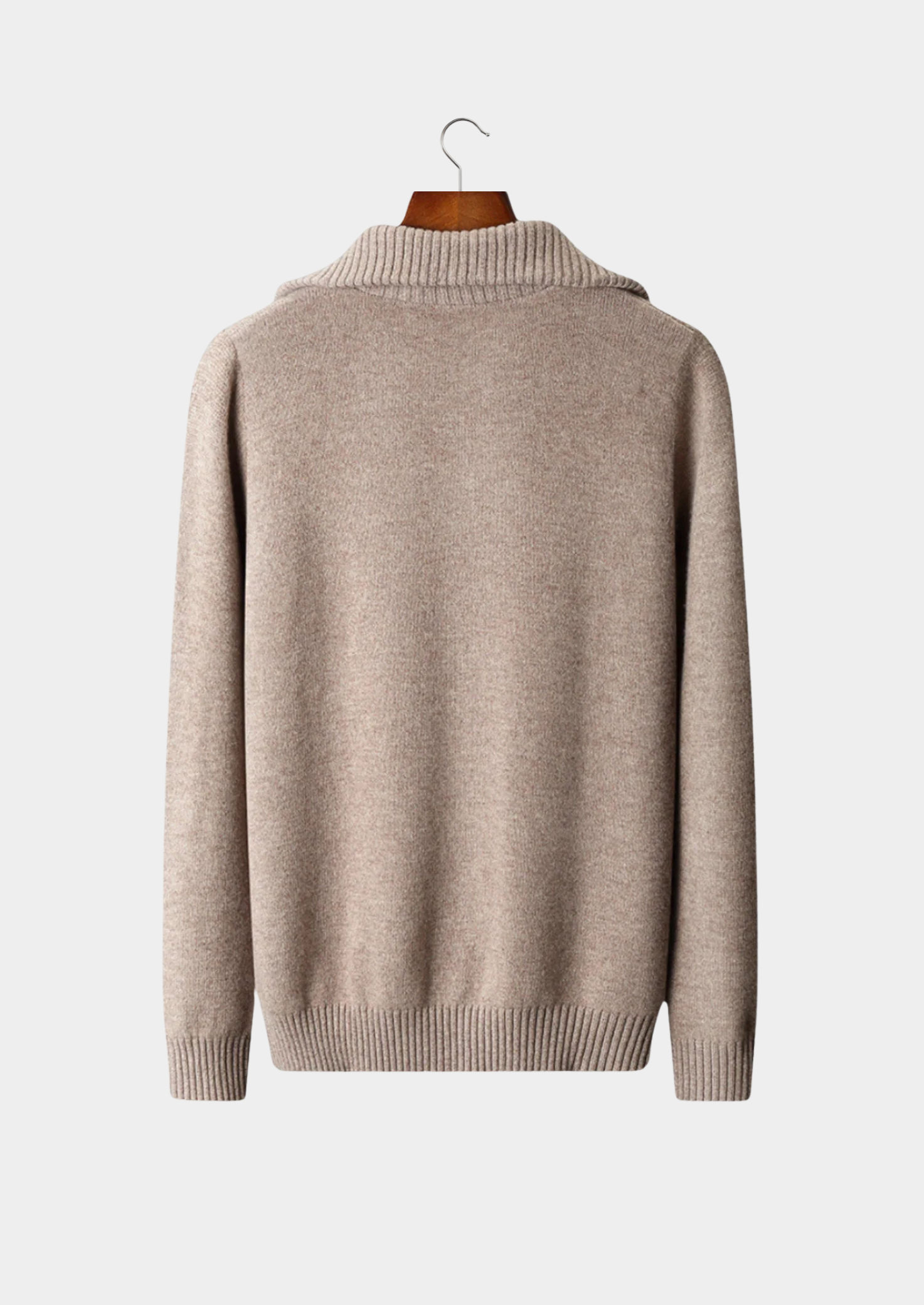 100% Cashmere Quarter Zip Sweater