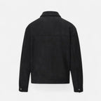 Men's Suede Jacket with Relaxed Fit