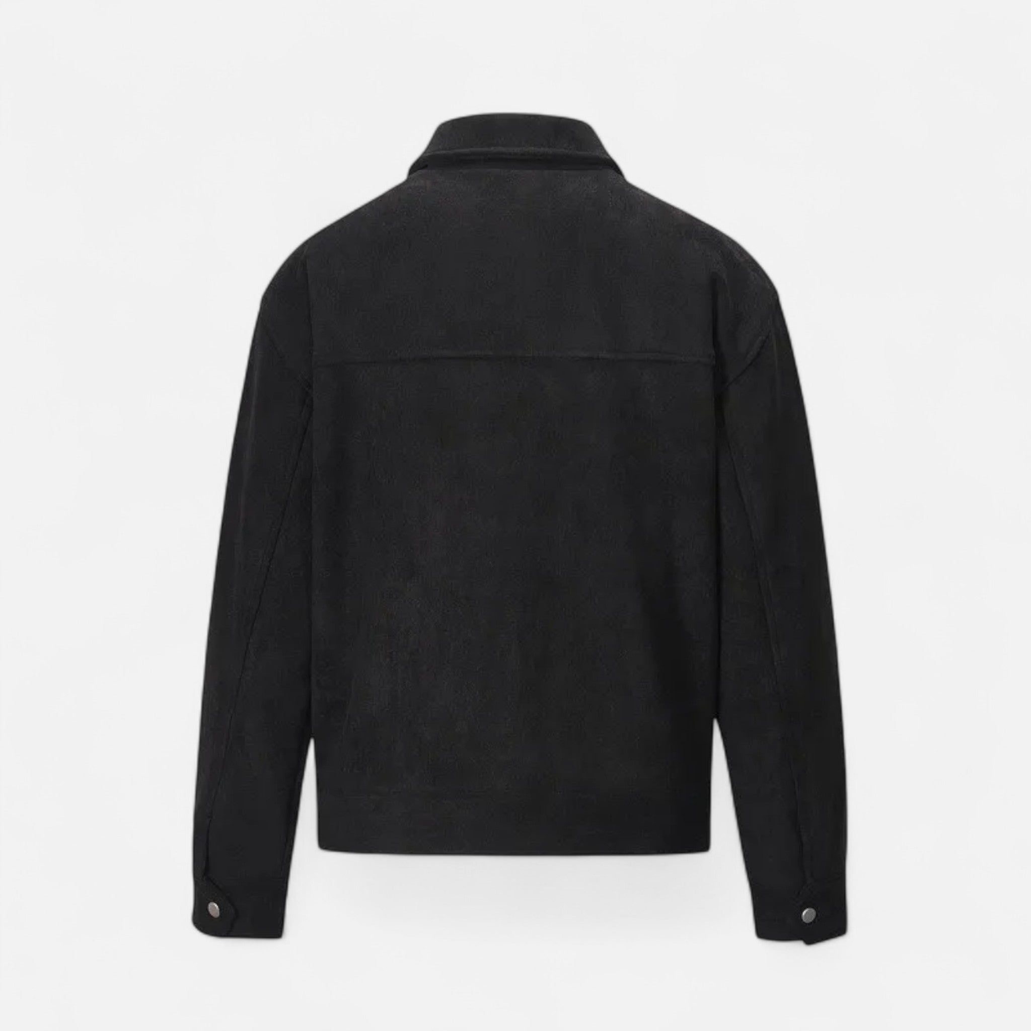 Men's Suede Jacket with Relaxed Fit