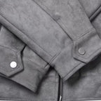 Men's Suede Jacket with Relaxed Fit
