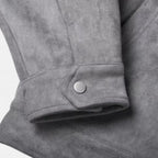 Men's Suede Jacket with Relaxed Fit