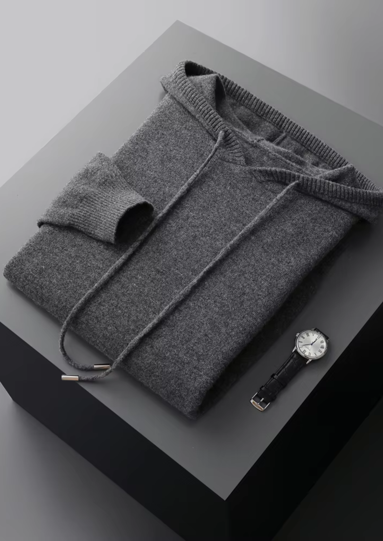 Fine Knit Wool Hoodie