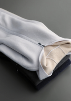 Two-Tone 100% Cashmere Zipper Hoodie