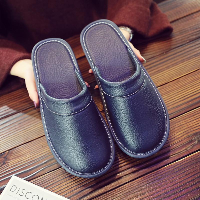 Men's Leather Slippers