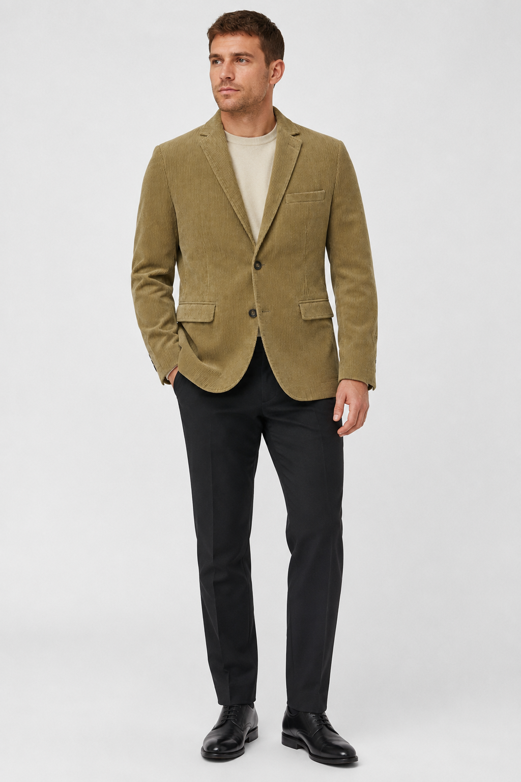 Men's Corduroy Blazer – Classic Tailored Smart Casual Jacket