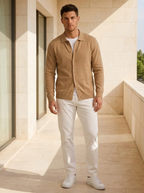Wool Cardigan Button Front Men