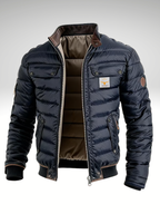 Quilted Jacket with High Collar