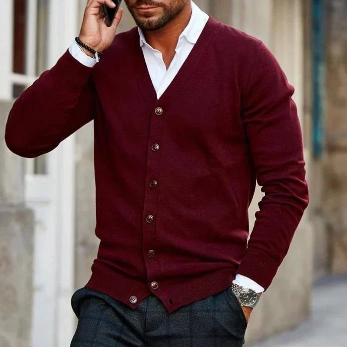 Men's Button-Down Cardigan