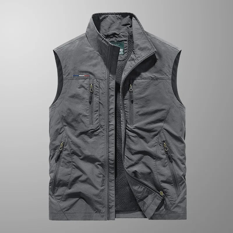 Men's Zip-Up Stand Collar Vest