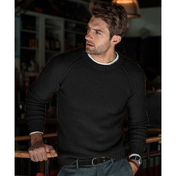 Men's Crew Neck Knit Sweater