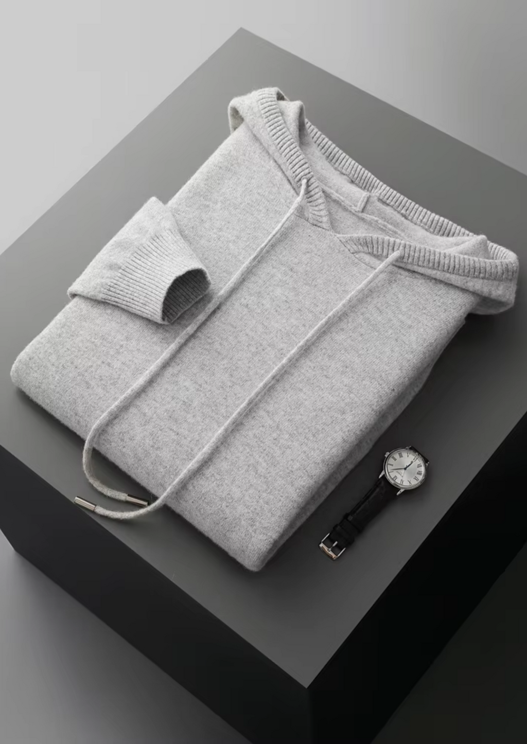 Fine Knit Wool Hoodie