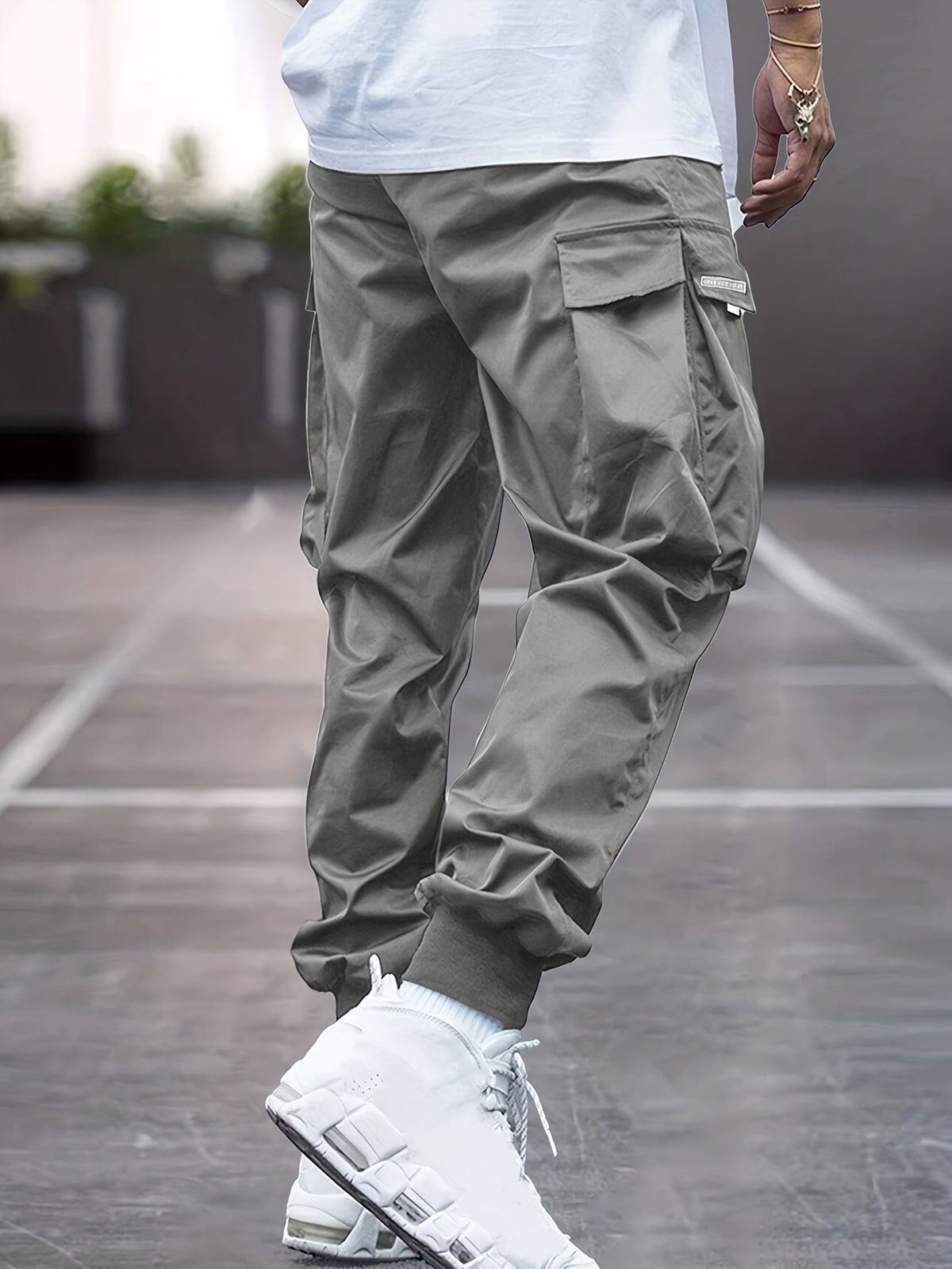 Men’s Cuffed Ankle Cargo Jogger Pants