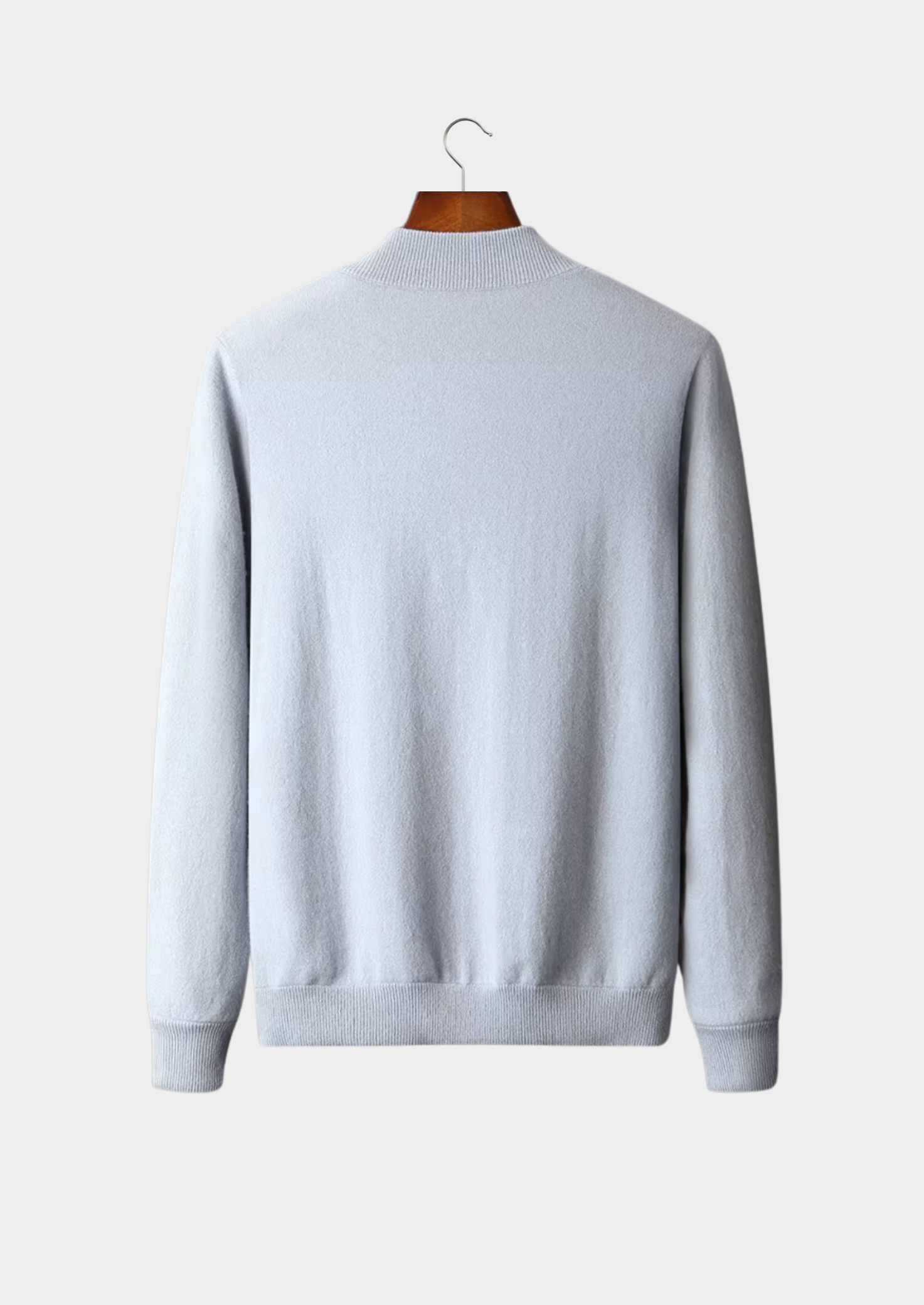 Fine Knit Wool Zip Cardigan