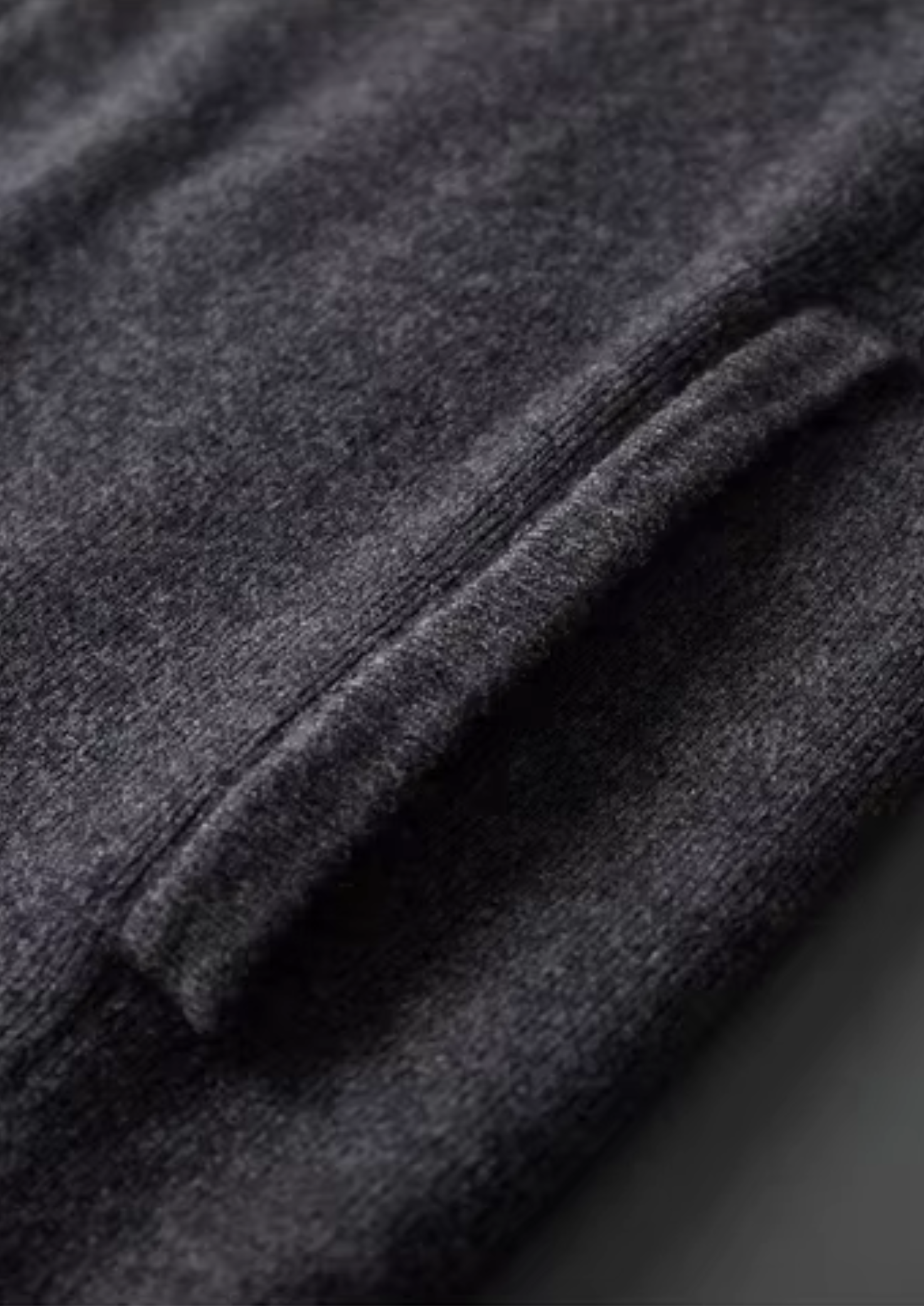Ribbed Wool Polo Cardigan