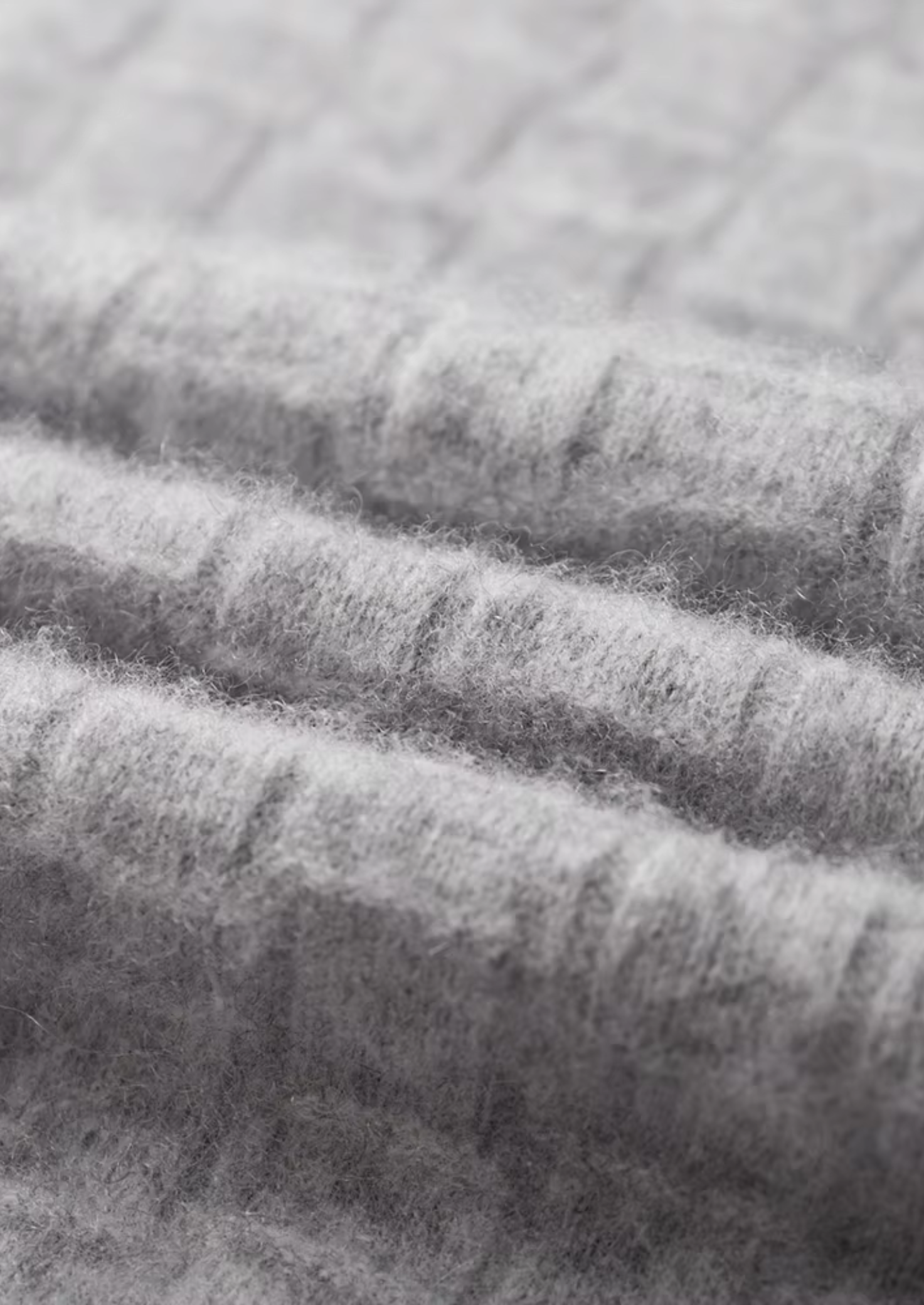 Textured Wool Mock Neck Sweater