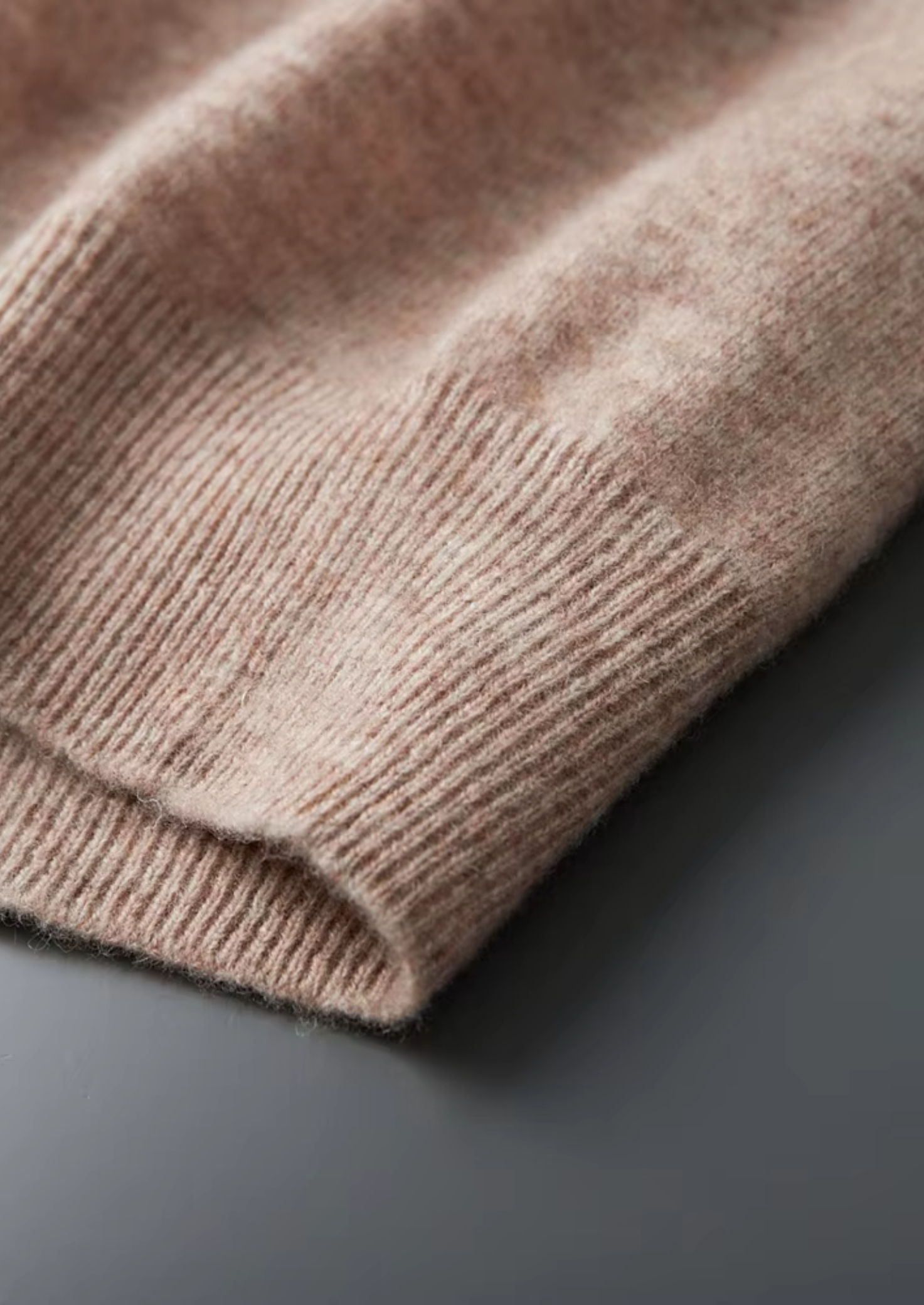 100% Cashmere Crewneck Polo Sweater