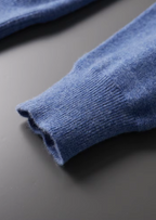 Fine Knit Wool Half Zip Polo