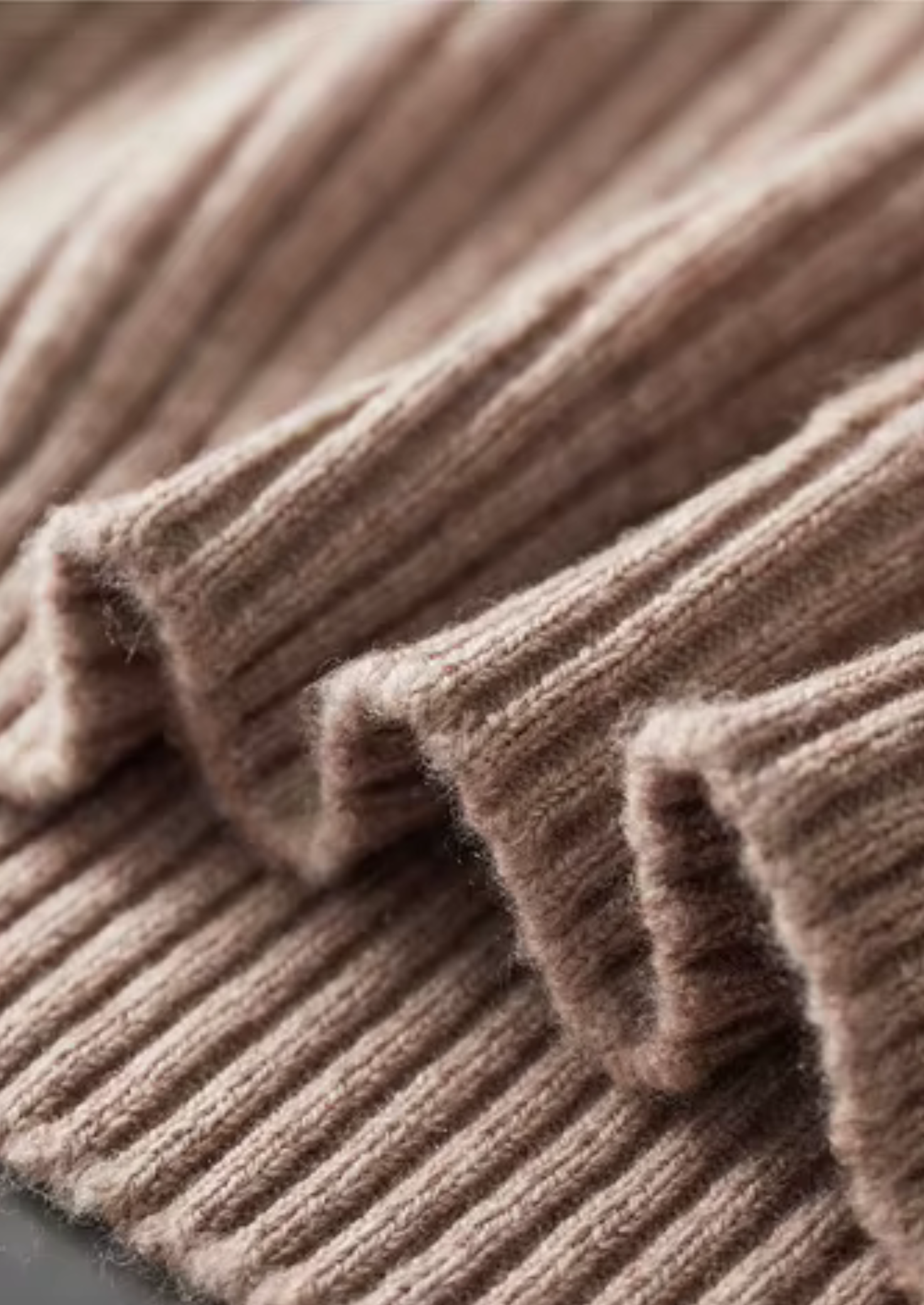 Ribbed Wool Henley Sweater