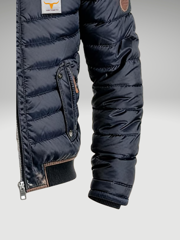 Quilted Jacket with High Collar