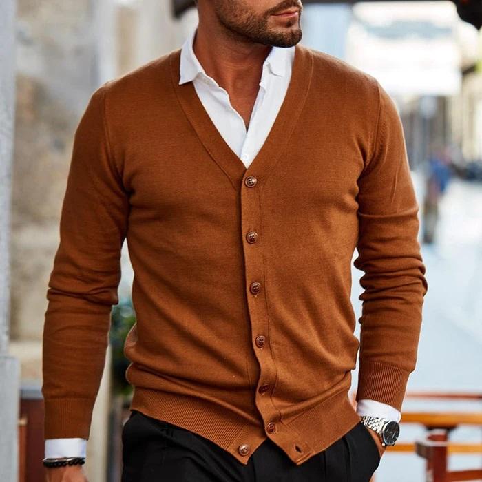 Men's Button-Down Cardigan