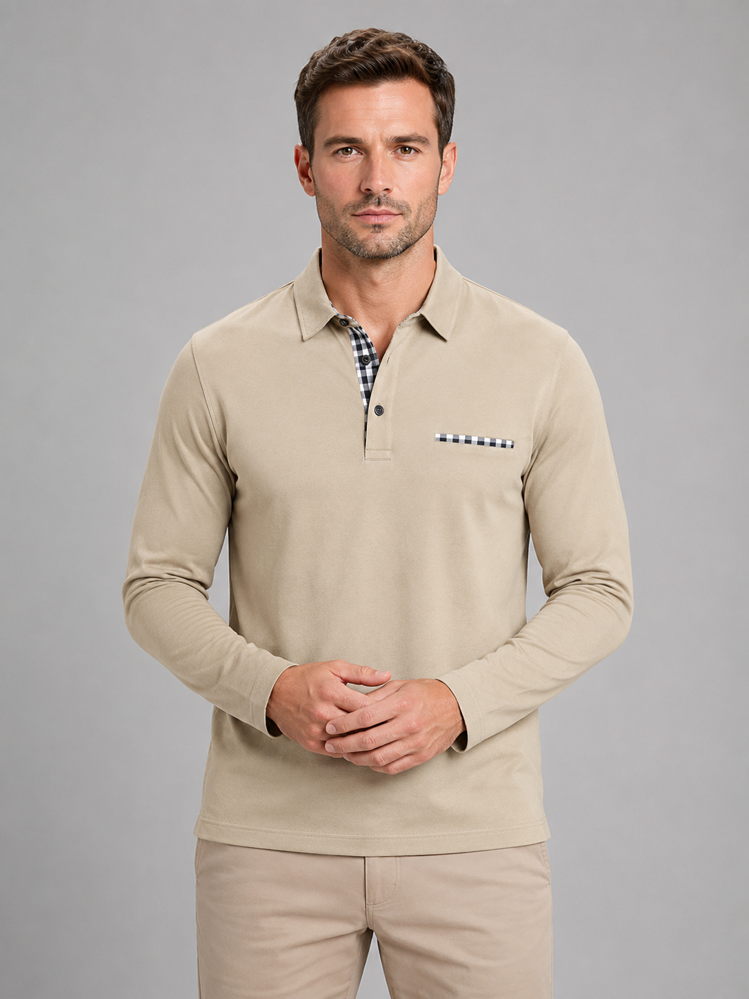 Men’s Long Sleeve Polo Shirt