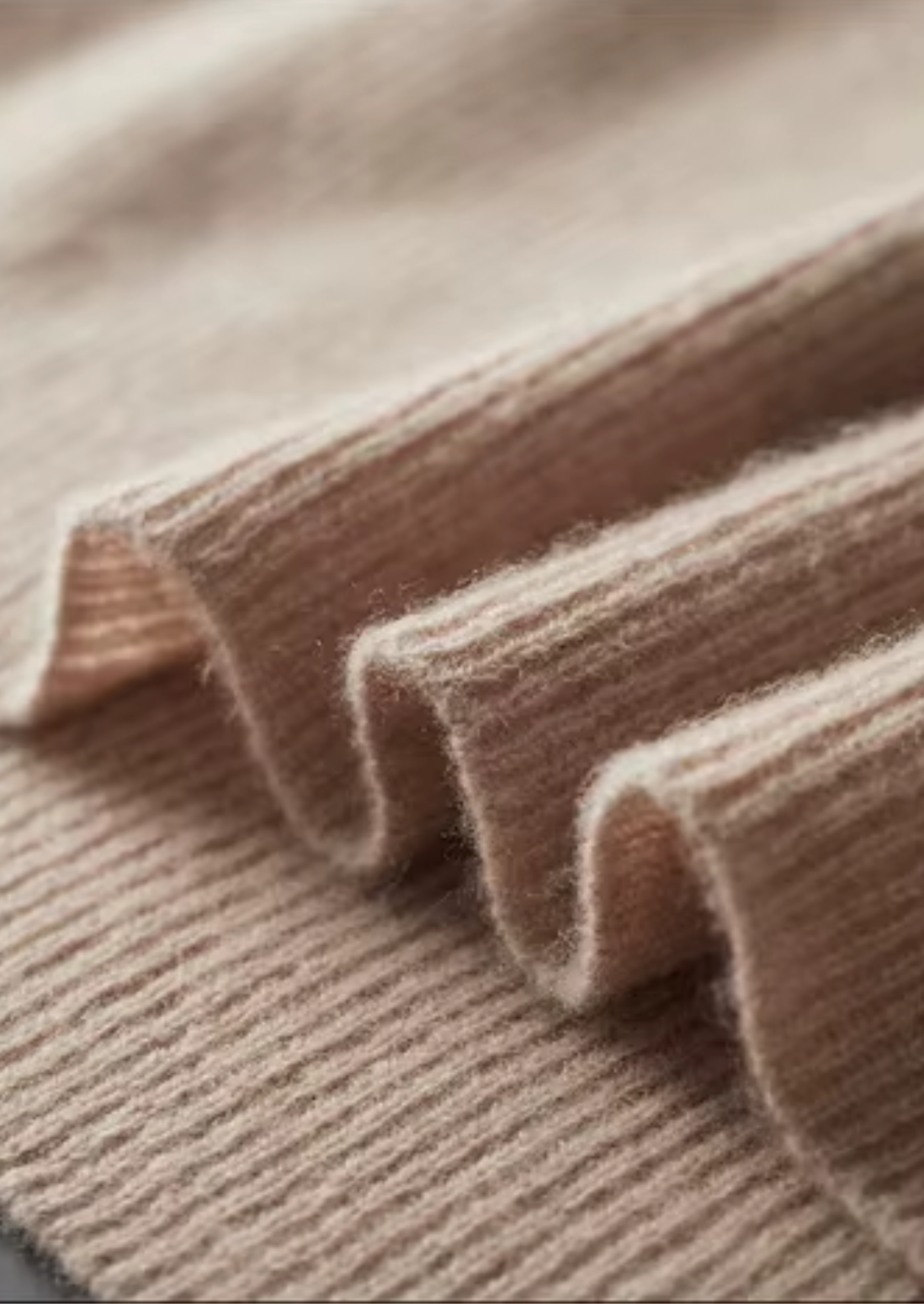 Two-Tone Wool Zipper Sweater Polo