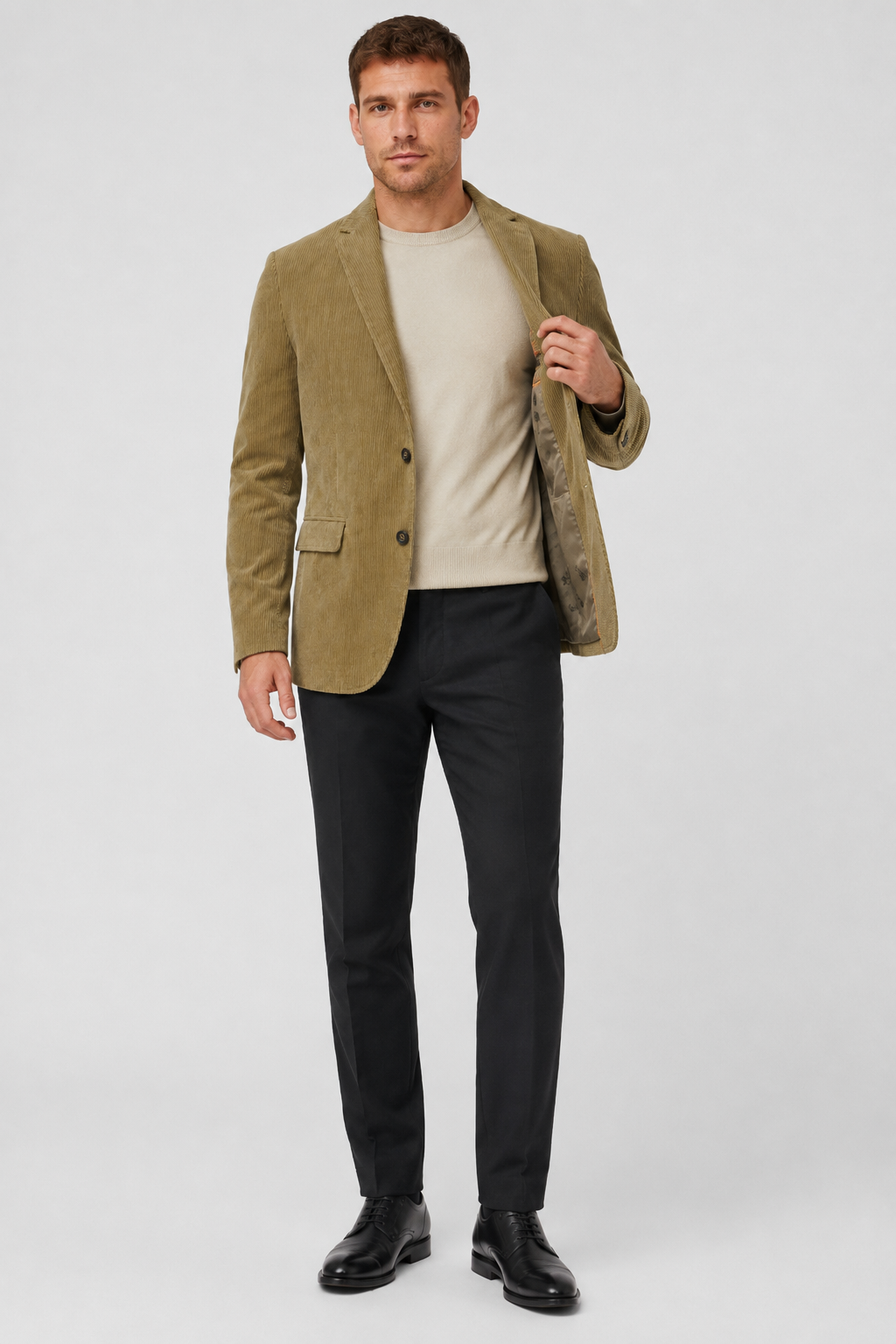 Men's Corduroy Blazer – Classic Tailored Smart Casual Jacket
