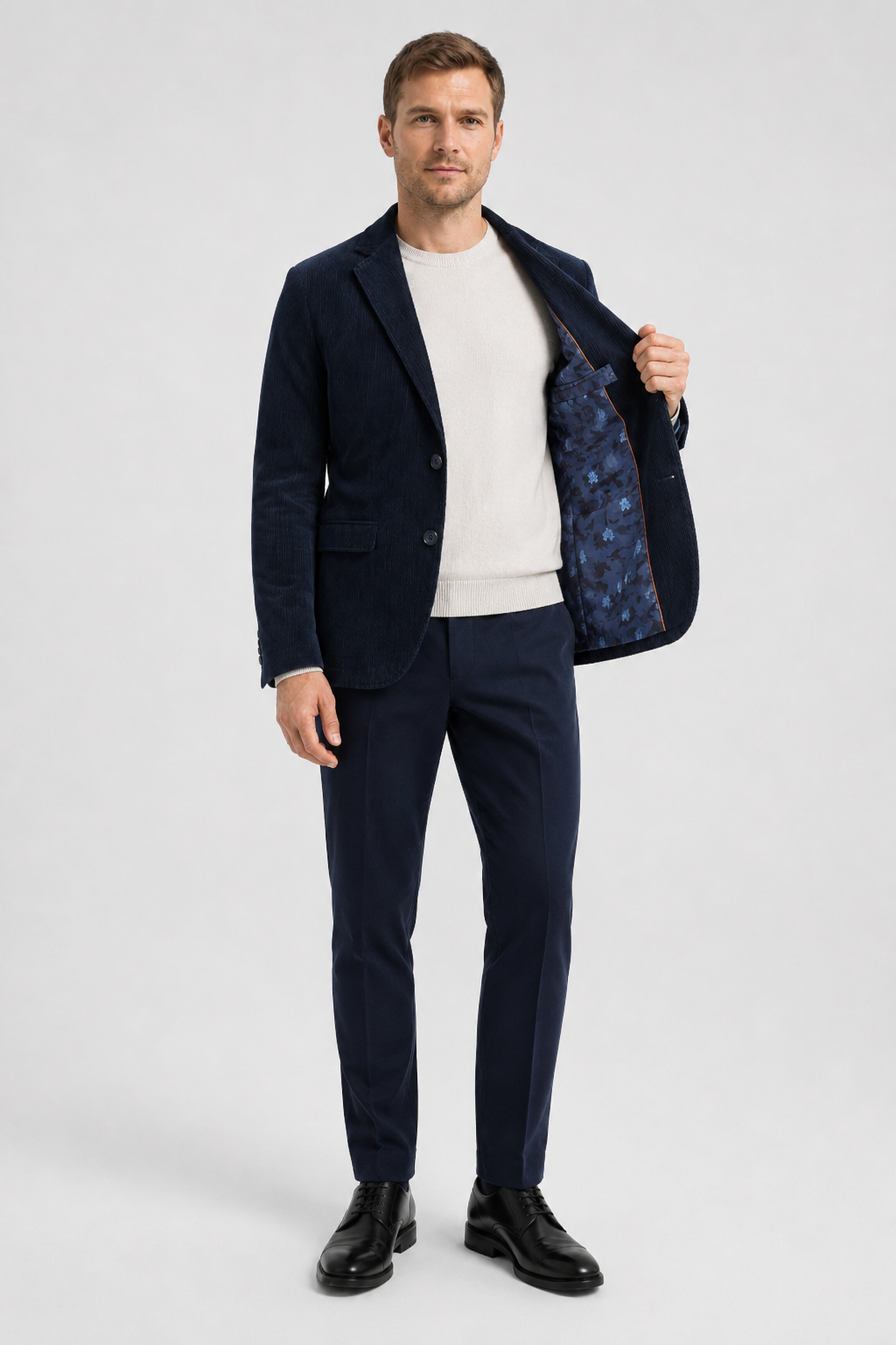 Men's Corduroy Blazer – Classic Tailored Smart Casual Jacket