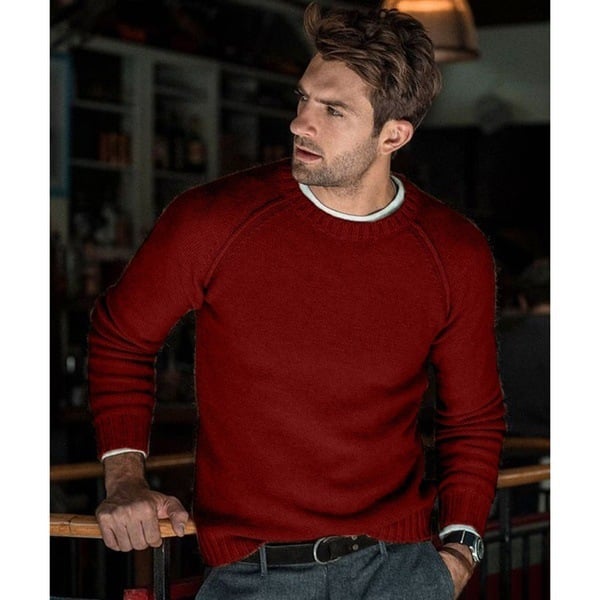 Men's Crew Neck Knit Sweater