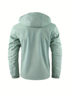 Men's Waterproof Winter Jacket with Adjustable Hood