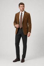 Men's Corduroy Blazer – Classic Tailored Smart Casual Jacket