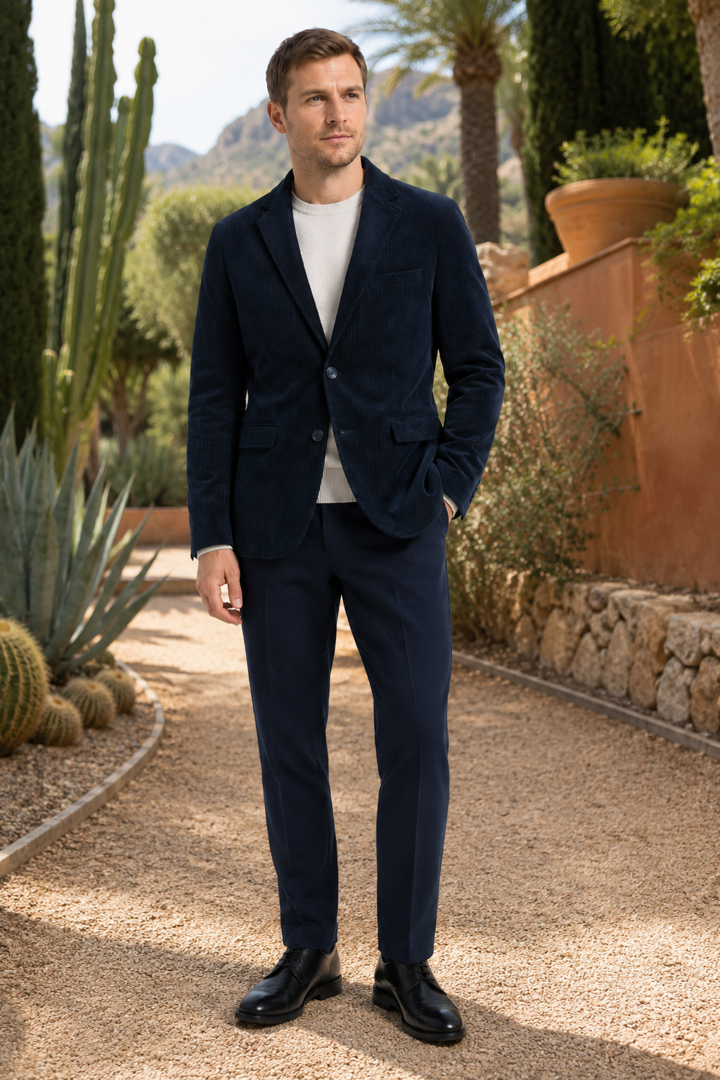 Men's Corduroy Blazer – Classic Tailored Smart Casual Jacket