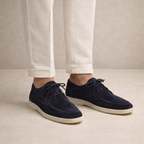 Men's Suede Lace-Up Loafers
