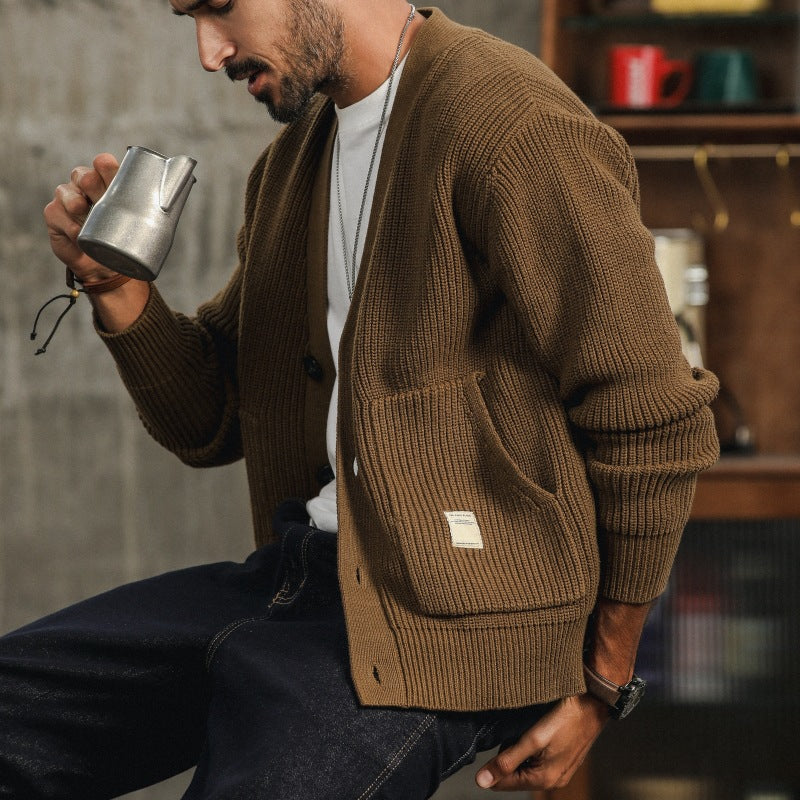 Knitted Button Cardigan Sweater