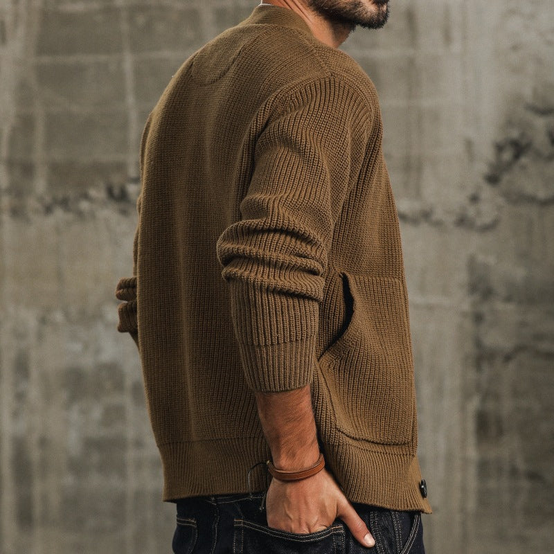 Knitted Button Cardigan Sweater