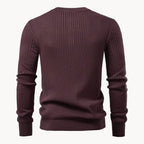 Men's Button Detail Crew Neck Sweater