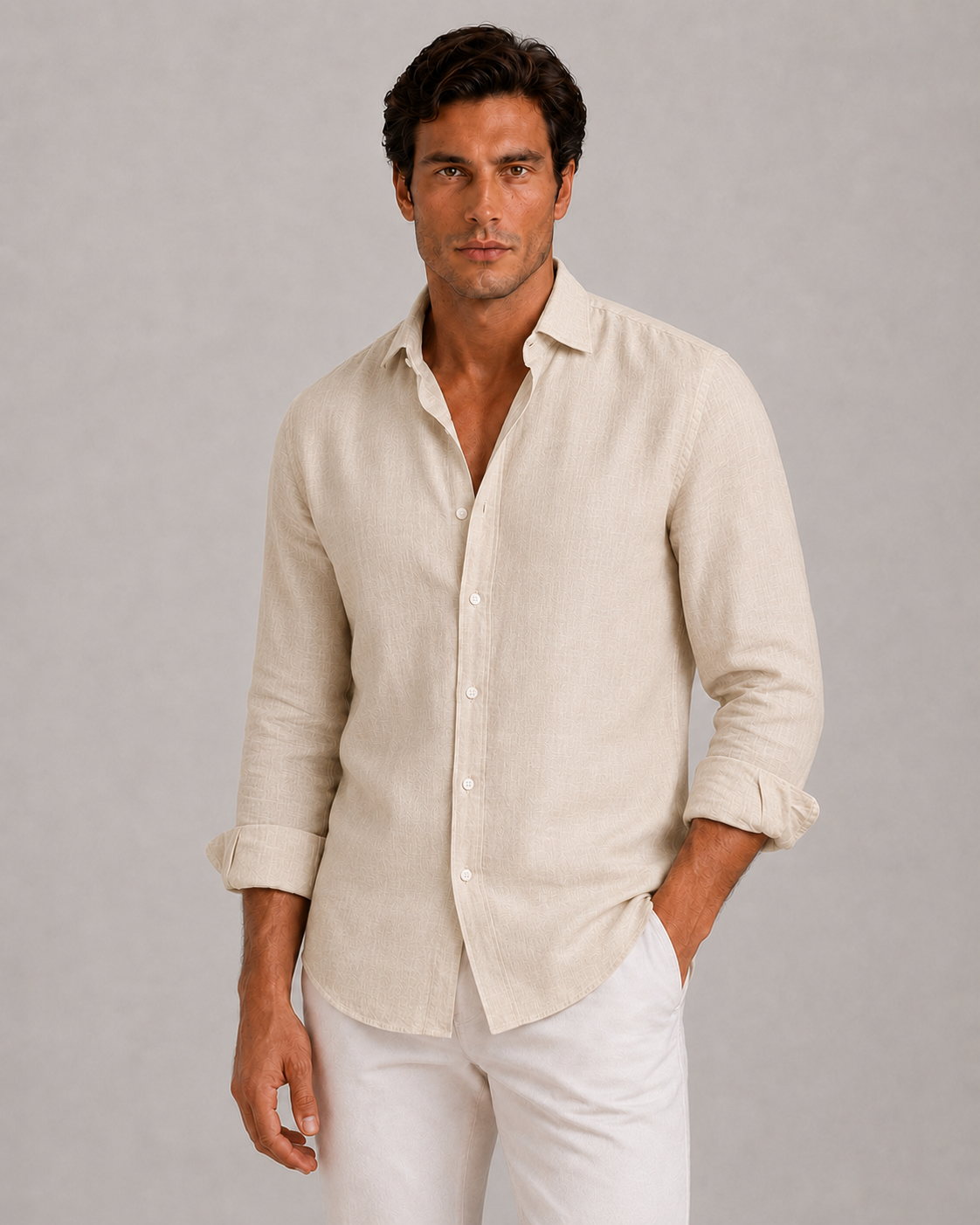 Men's Linen Casual Shirt