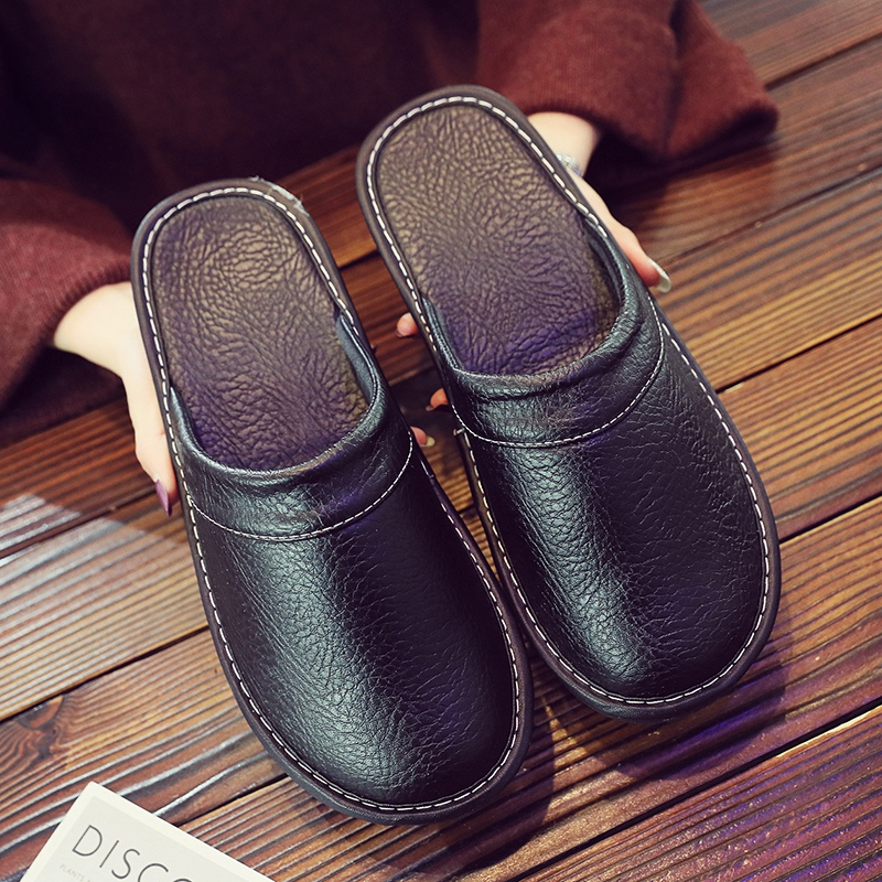 Men's Leather Slippers