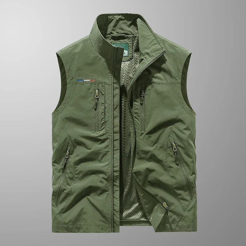Men's Zip-Up Stand Collar Vest